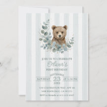 Boho Beer Verjaardag Waterverf Eucalyptus Goud