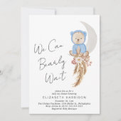 Boho Beer, we kunnen wachten op Baby Boy Shower Kaart (Voorkant)