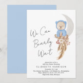 Boho Beer, we kunnen wachten op Baby Boy Shower Kaart (Voorkant / Achterkant)