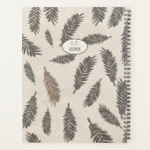 Boho Beige  Botanical één dag tegelijk Planner (Achterkant)