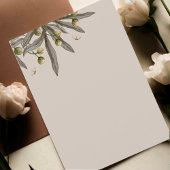 Boho Beige Botanisch Wedding Menu