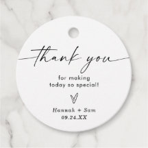 Boho Beige Bruiloft Uitnodiging Bedankjes Tags