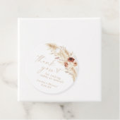 Boho Beige Bruiloftsfeest Bedank Etiketjes Bedankjes Labels (In situ)