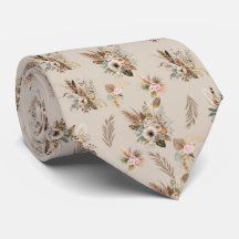 Boho Beige Bruine Bloemrijke Botanische Trendy Her