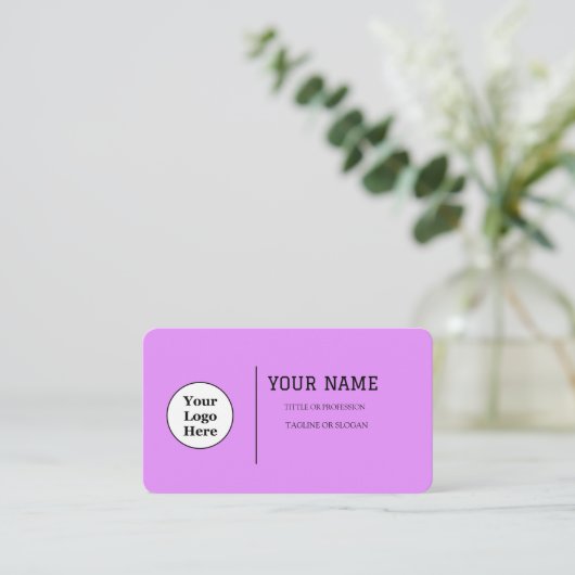 Boho Beige Calligrafie Script QR-code Visitekaartje (Staand voorkant)