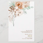 Boho Beige en Mint prijslijst Flyer (Achterkant)