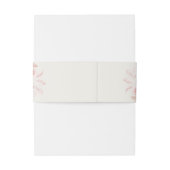 Boho Beige en Roze Rozen Bruiloft Uitnodigingen Wikkel (Achterkant Voorbeeld)