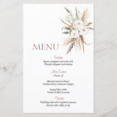 Boho beige flower bruiloft (Voorkant)