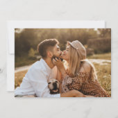 Boho beige Green Floral Save the Date Kaart (Achterkant)