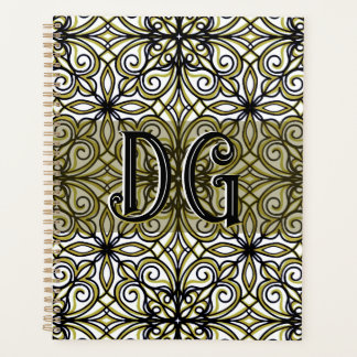 Boho Beige Green Planner