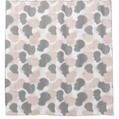 Boho Beige Grijs Abstract Douchegordijn (Voorkant)