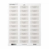 Boho Beige Holly Jolly Kerst Retouradres Etiket (Full Sheet)