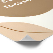 Boho Beige Inspirerend illustratieve quote Poster (Hoek)