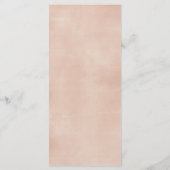 Boho Beige Moon Baby shower Menu Sign. (Achterkant)