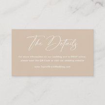 Boho Beige Neutrale Trouwdetails Qr Code