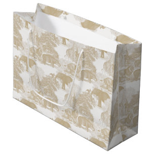 Boho Beige Oerwoud Dieren Safari Chinoiserie Groot Cadeauzakje