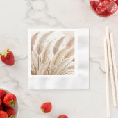 Boho Beige Pampagras Bruiloft Servet (Insitu)