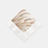 Boho Beige Pampagras Bruiloft Servet (Hoek)