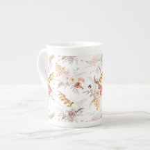 Boho Beige, Pampas Gras Terracotta Watercolor We
