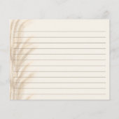 Boho beige pampas waterverf brudal recept (Achterkant)