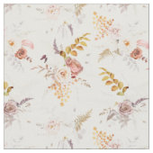 Boho Beige, Pampasgras Terracotta Aquarel We Stof (Close Up)