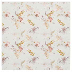 Boho Beige, Pampasgras Terracotta Aquarel We Stof