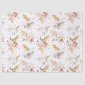 Boho Beige, Pampasgras Terracotta Aquarel We Tissuepapier (Voorkant)