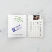 Boho Beige Paspoort Reis Bal Wereldkaart (Binnen)