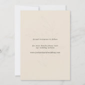 Boho Beige Photo Save the Date Kaart (Achterkant)