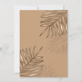 Boho Beige Pool Party Retro  Vrijgezellenfeest Kaart (Achterkant)