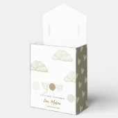 Boho Beige Rainbow & Balloon Birthday Party Bedankdoosjes (Geopend)