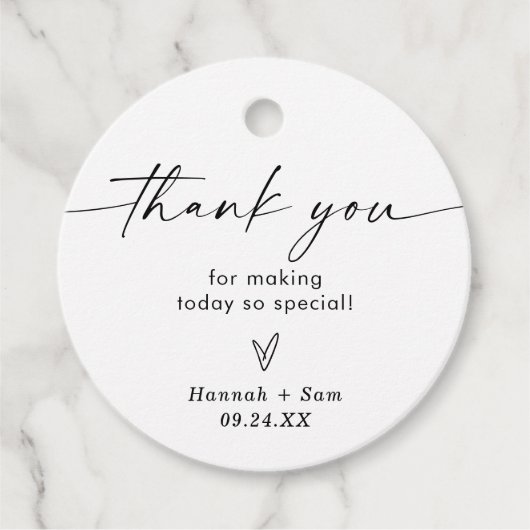 Boho Beige Vrijgezellenfeest Dank u wel voor de ta Bedankjes Labels (Voorkant)