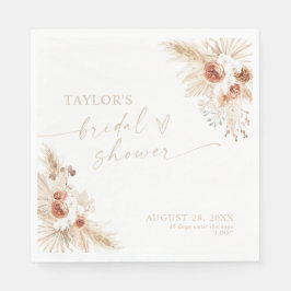 Boho Beige Vrijgezellenfeest Servet