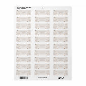 Boho Beige Waterverf Bloemetuin Baby Shower Etiket (Full Sheet)
