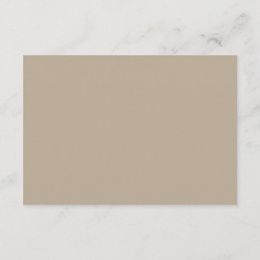 Boho Beige Wedding Details Enclosure Card Informatiekaartje (Achterkant)