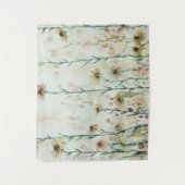 Boho Beige Wildflowers Wandkleed (Voorkant)