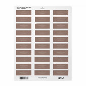 Boho Beige Witte Elegante Retouradreslabels Etiket (Full Sheet)