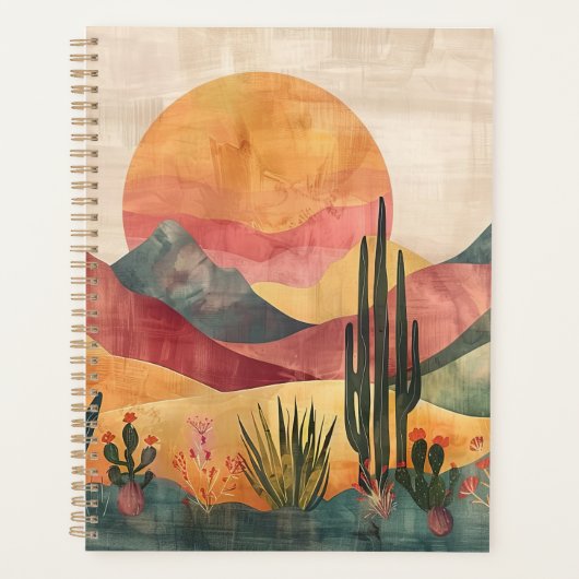 Boho Berg Abstract Planner (Voorkant)