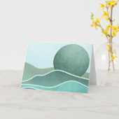 Boho berg kaart (Gele Bloem)