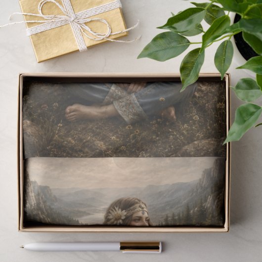 Boho Berggodin Decoupage Tissuepapier (Geschenk)
