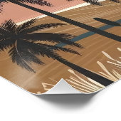 Boho berglandschap muurkunst perfect poster (Hoek)
