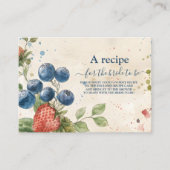 Boho Berry Sweet Strawberry Vrijgezellenfeest Informatiekaartje (Voorkant)