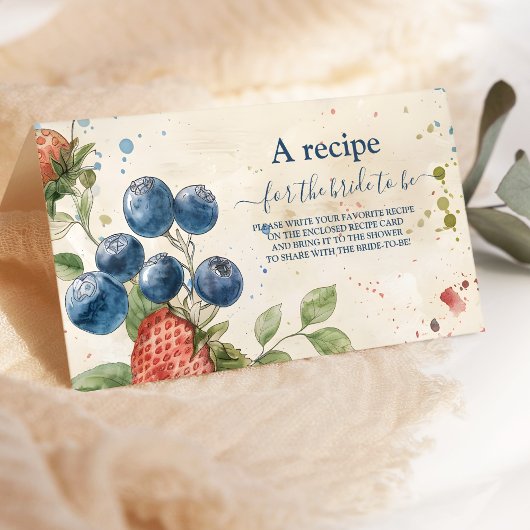 Boho Berry Sweet Strawberry Vrijgezellenfeest Informatiekaartje