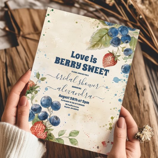 Boho Berry Sweet Strawberry Vrijgezellenfeest Kaart