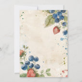 Boho Berry Sweet Strawberry Vrijgezellenfeest Kaart (Achterkant)