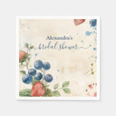 Boho Berry Zoete Aardbei Bruidsdouche Servet (Voorkant)