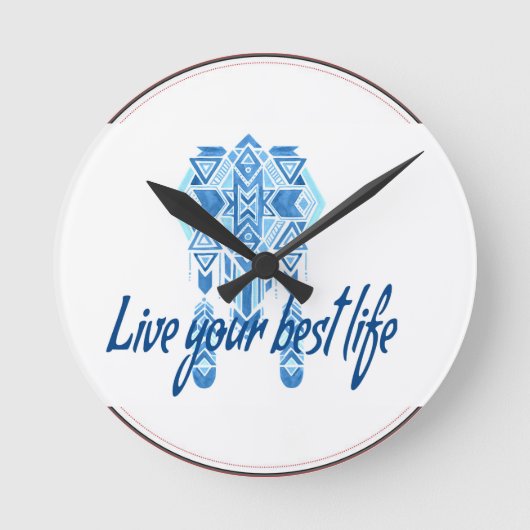 Boho Best Leven Ronde Klok (Voorkant)