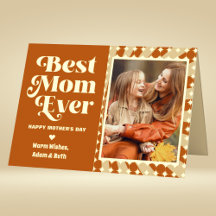 Boho Beste moeder ooit gepersonaliseerde foto Moed