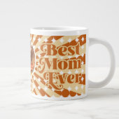 Boho Beste moeder ooit gepersonaliseerde foto Moed Grote Koffiekop (Rechts)