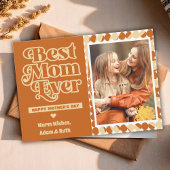 Boho Beste moeder ooit gepersonaliseerde foto Moed Kaart